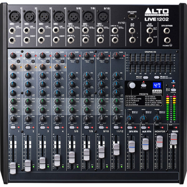 Alto live 1202 mixing desk hire